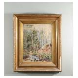 Signed Professionally Framed Gold Gilt  Artwork