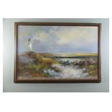 Engel Signed Professionally Framed Canvas Artwork