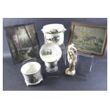 Santini Figurine, Old England Ware Containers