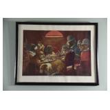 Pinched with Four Aces Framed Litho by Coolidge