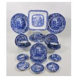 Willow Blue & White Dish Sets, Cus & Saucers