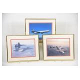 Litho Framed Fire Fighter Jets