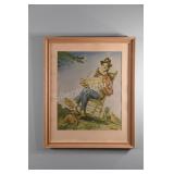 Henry Major Framed Lithograph, Philosopher Family