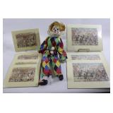 Circus Framed Prints & Composite Clown Doll