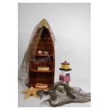 Decorative Wall & Mantel Canoe & Light House