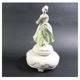 Musical Box Ceramic Figurine