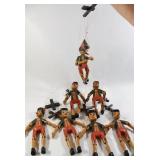 Wooden & Painted Puppets on Strings