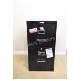 Two Drawer Black Filing Cabinet