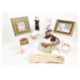 Roaring Twenties Doll ,Prints, Leather Gloves