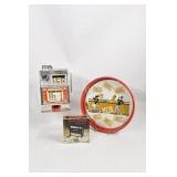 Slot Machine, Metal Vintage Bartender Tray, Coin