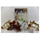 JKC Designer Doll, Brass Horns, Tree Decorations