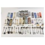 Assortment of Collector Silverplate Spoons