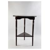 Round  Espresso Finish Drop Leaf Table