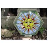 Stepping Stone Stain Glass Garden Decor