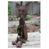 Artisian Metal Garden Cat