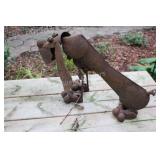 Artisian Metal Garden Dog