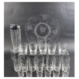 W. J Hughes Cornflower Large Cake Platter