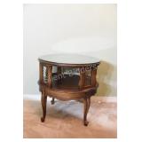 Mid Century Round Queen Anne Side Table