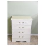 Painted White Pine Chest of Drawers