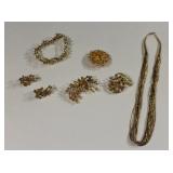 Costume Jewellery Necklaces, Earring & Brooch Sets