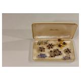 Rhinestone Brooches & Earring Sets