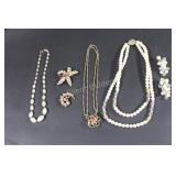 Crystal Strand Necklaces & Brooches & Earring Sets