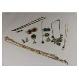 Costume Jewellery Necklace & Earring & Brooch Set