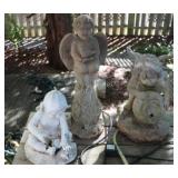 Concrete & Resin Watering Figurine Statures