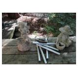 Garden Chimes & Resin Planter Containers
