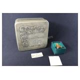 LATE ADDITION Briar Pipes Tin Box, Dioptric Scope