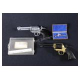 Sterling SIlver Money Clip, Metal Cap Guns