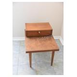 Mid Century Modern Pair of 2 Tiered Side End Table
