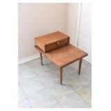 Mid Century Modern Pair of 2 Tiered Side End Table