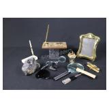 Brass World Cut Out  Desk & Sword Set, Cross Pen