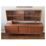 Mid Century Danish Modern Teak Sideboard & Hutch