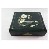 Hand Painted Champagne Stemware x 4