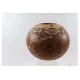 African Pottery Globular Large Bowl / Planter