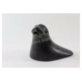 Signed Enooky 1967 Soapstone Seal Sculpture