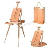 Adjustable Wood Easel with Extendable Legs, Drawer