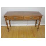 Sklar Peppler Oak Finish Entrance / Couch Table