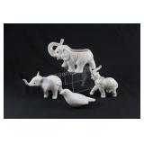 Ceramic Collection of White Elephants