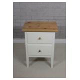 Pine Top Single Drawer Night Stand