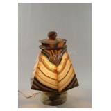 Large Onyx Stone Hand Carved Stone Lamp