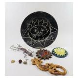 Sunshine Clay and Metal Plaques, Beaded Lizard