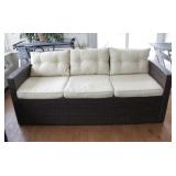 Solarium All-Weather Wicker Three Seater Sofa