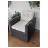 Solarium All-Weather Wicker Deep Seating Arm Chair