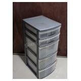 Gracious Living Five Drawer Storage Cabinet