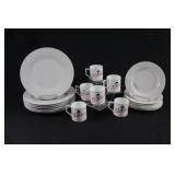 White Breakfast Plates, Side Dishes & Coffee Mugs