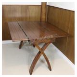 Flip Top Extendable Wood Dining Table