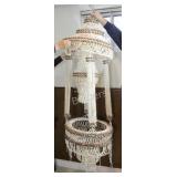 Mid Century BOHO Six Foot Tier Shell Plant Hanger